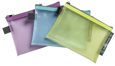 Rendszerező tasak, cipzáras, hálós, A6, EXACOMPTA "Pop`NCo", vegyes