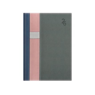 Naptár, tervező, B6, heti, TOPTIMER "Vario", kék-rózsa-szürke