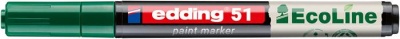 Lakkmarker, 1-2 mm, EDDING "51", zöld