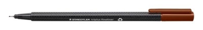 Tűfilc, 0,3 mm, STAEDTLER "Triplus 334", középbarna