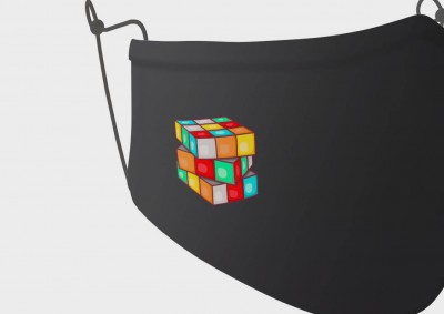 Rubik kockás maszk