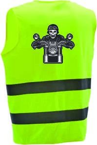 Láthatósági mellény, Motoros mintával: 2XL-3XL