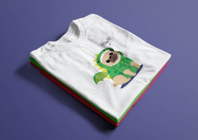 Sárkányos kutyás póló2