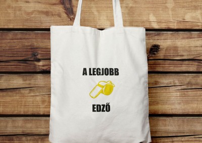 A legjobb edző vászontáska