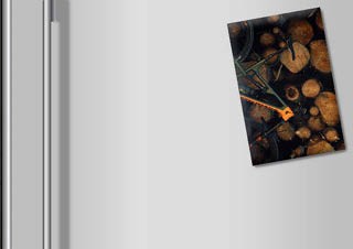 Biciklis hűtőmágnes