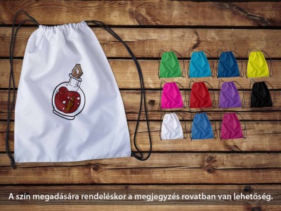 Egyedi fehér tornazsák