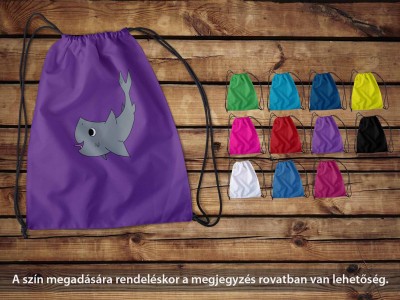 Cápás lila tornazsák