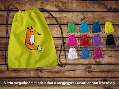 Rókás sárga tornazsák