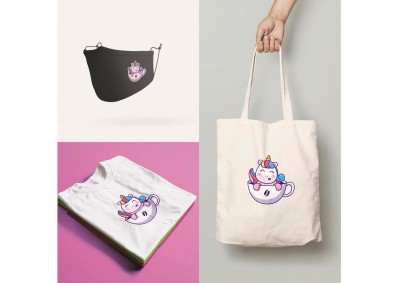 Unikornisos női szett (hármas)